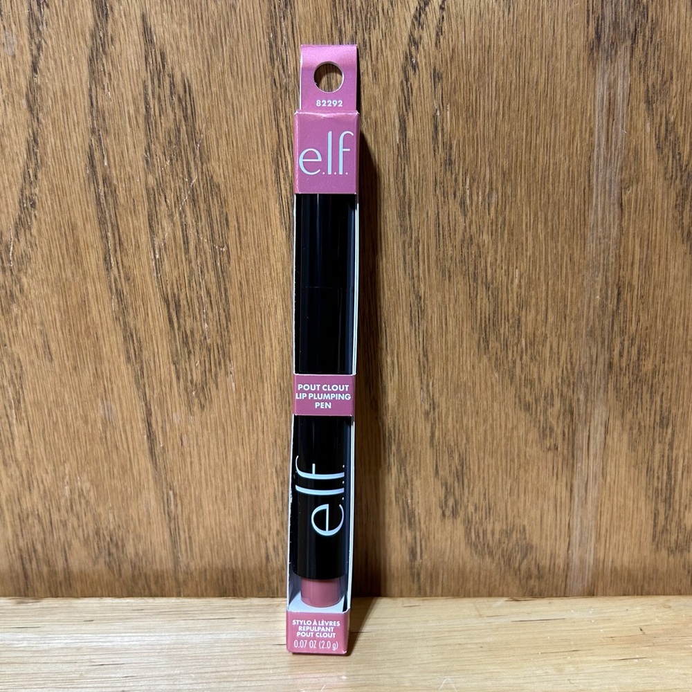 elf Pout Clout Lip Plumping Pen Nourishing Balm Pinky Out 3-in-1 Clickable NEW